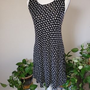 Women's black with white daisy summer dress